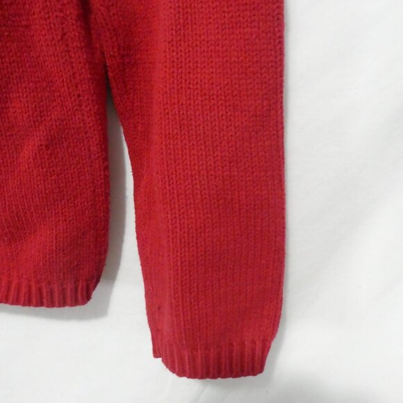 JOHN ASHFORD | small | Striped Red Knit Crewneck Sweater - Picture 16 of 16